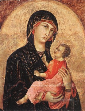  Sienese Oil Painting - Madonna and Child no 593 Sienese School Duccio